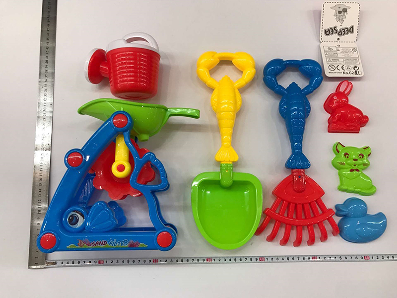 7PCS Beach Hourglass Toy