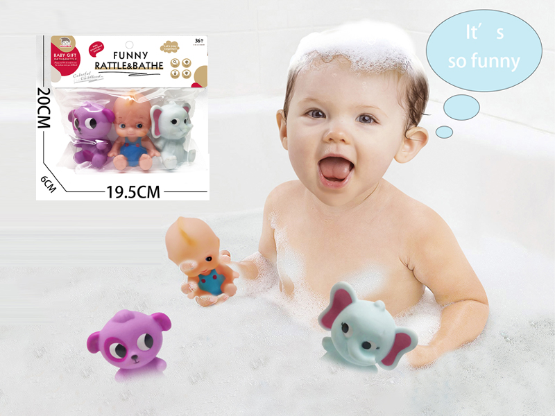 Vinyl Animal Toy With Doll