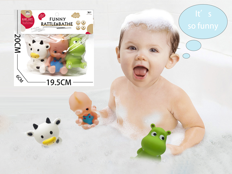 Vinyl Animal Toy With Doll