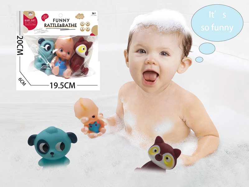 Vinyl Animal Toy With Doll