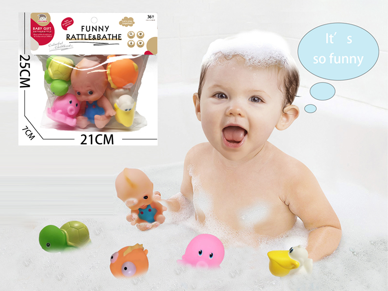 Vinyl Animal Toy With Doll