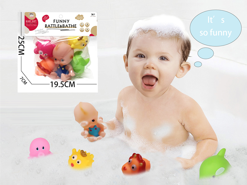 Vinyl Animal Toy With Doll