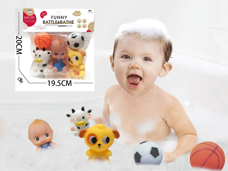 Vinyl Animal Toy With Doll