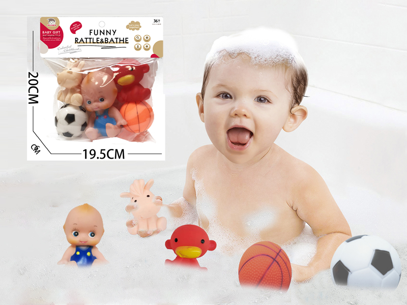 Vinyl Animal Toy With Doll