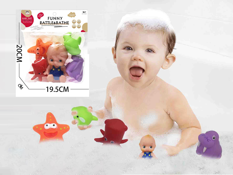 Vinyl Animal Toy With Doll