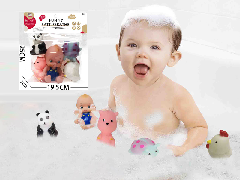 Vinyl Animal Toy With Doll