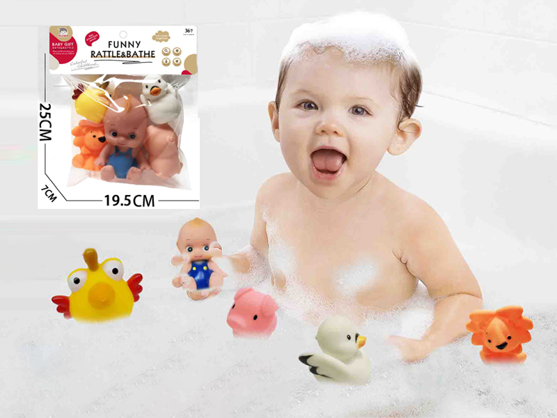 Vinyl Animal Toy With Doll