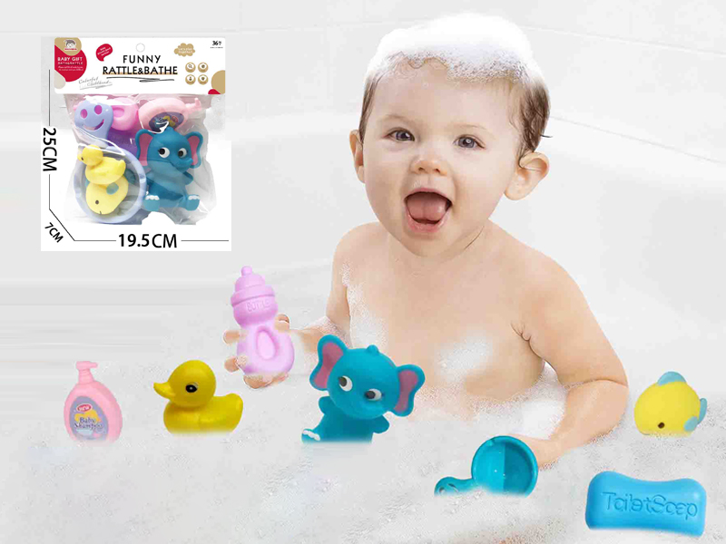 Vinyl Animal Toy With Doll