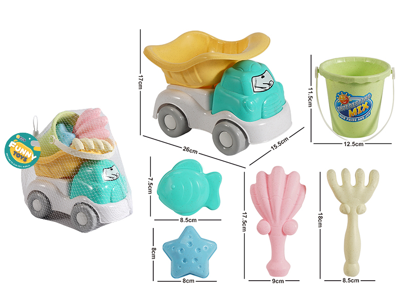 6pcs Beach Car Toys Set