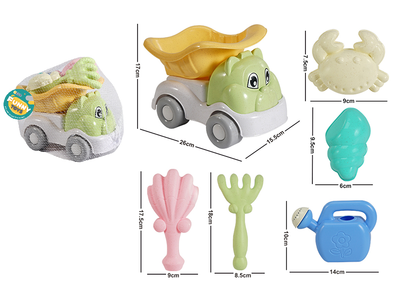6pcs Beach Car Toys Set