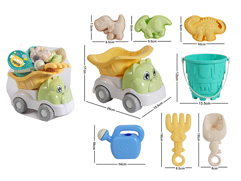 8pcs Beach Car Toys Set