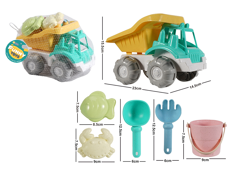 6pcs Beach Car Toys Set