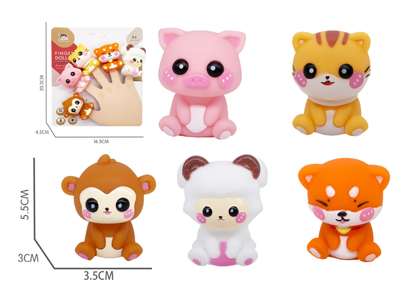 Animal Head Hand Finger Set