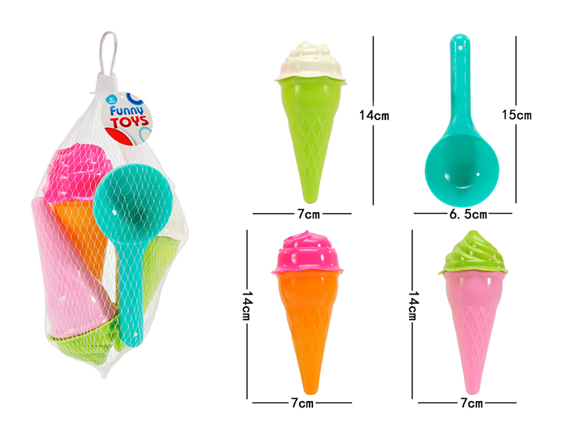 Ice Cream Sand Mold Set 4pcs