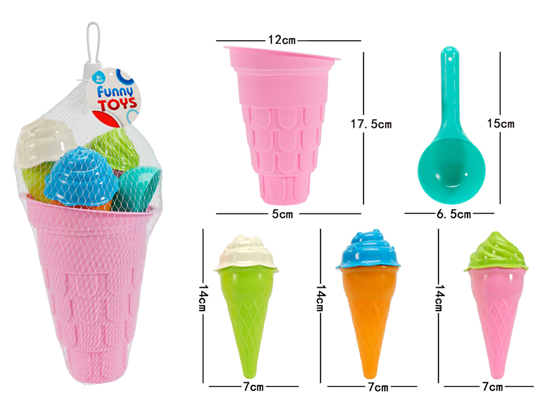 Ice Cream Sand Mold Set 5pcs