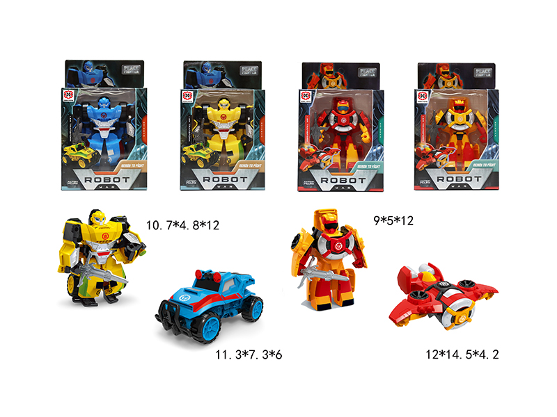 Transformable Aircraft Jeep Robot