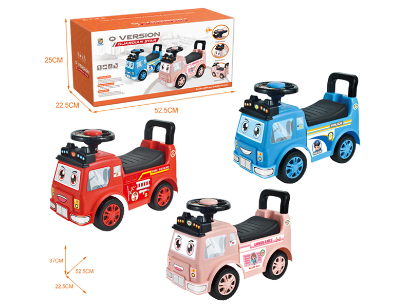 Ride On Car With Bb Whistle Steering Wheel (Ambulance/Special Police Vehicle/Fire Truck)