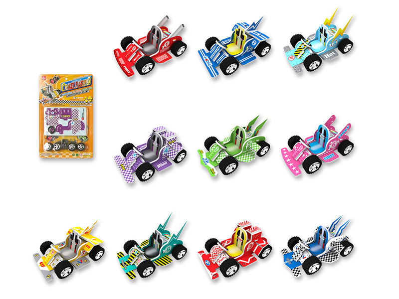 Pull Back Karting 3D Puzzle