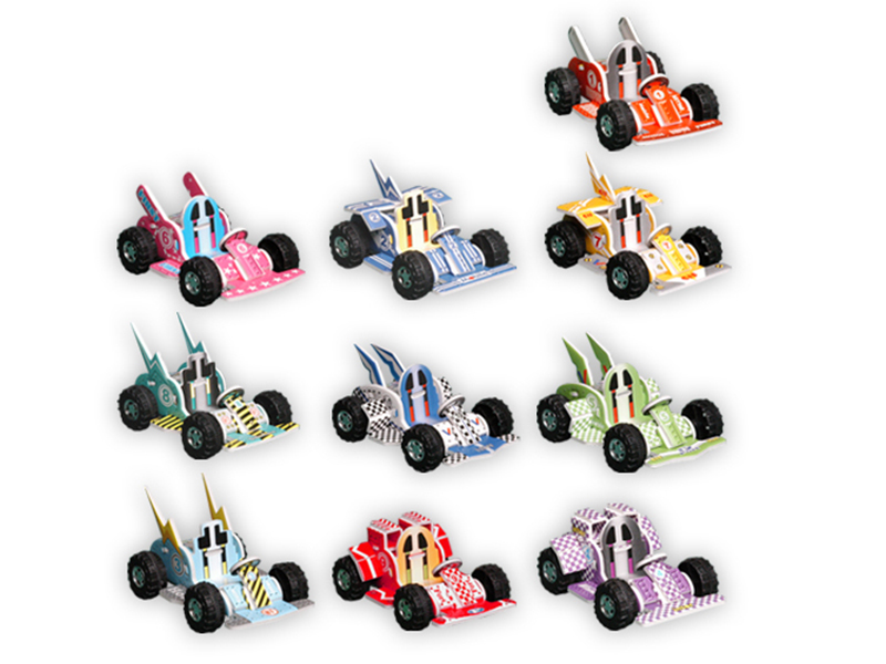 Pull Back Karting 3D Puzzle