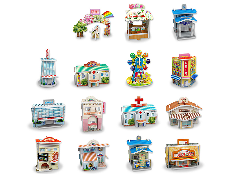 Mini House (15 Styles)3D Puzzle