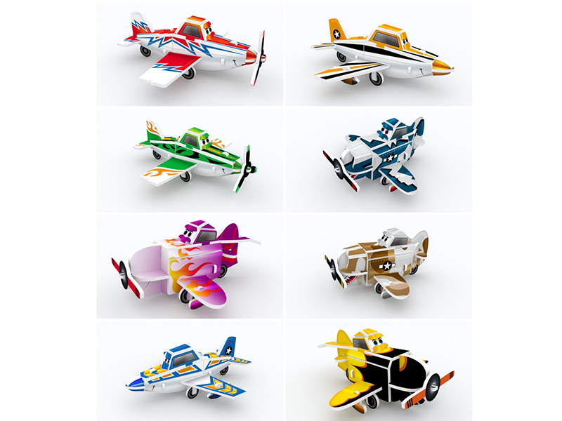 Cute Plane  3D Puzzle