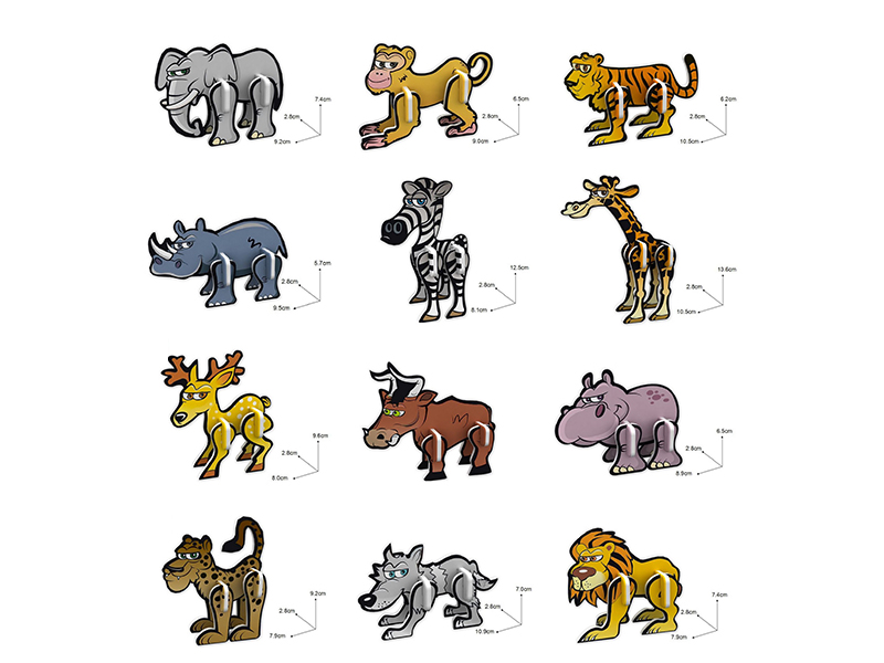 Cartoon Animals 3D Puzzle(12 Styles)