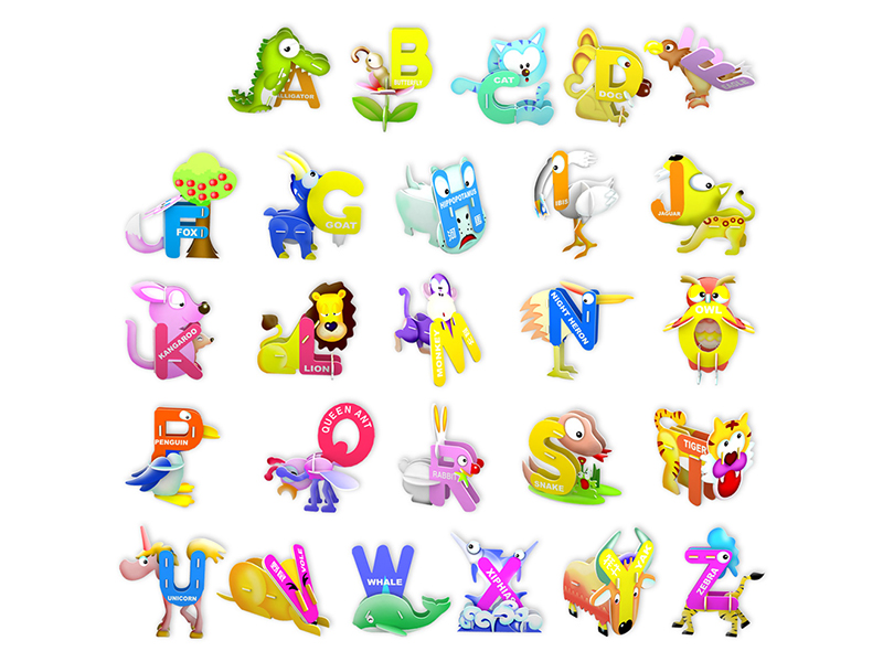 ABC Study Card 3D Puzzle