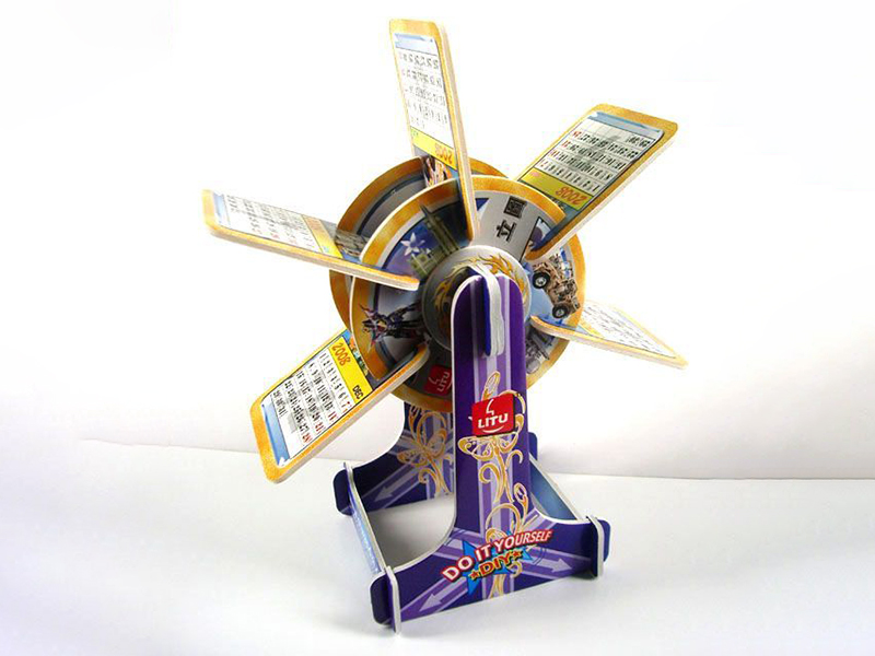 Windmill Desk Calendar 3D Puzzle