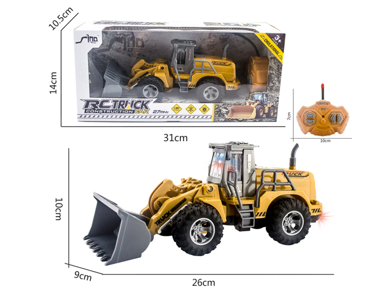 1:30 4CH R/C Flat Arm Push Shovel Engineering Vehicle With Light