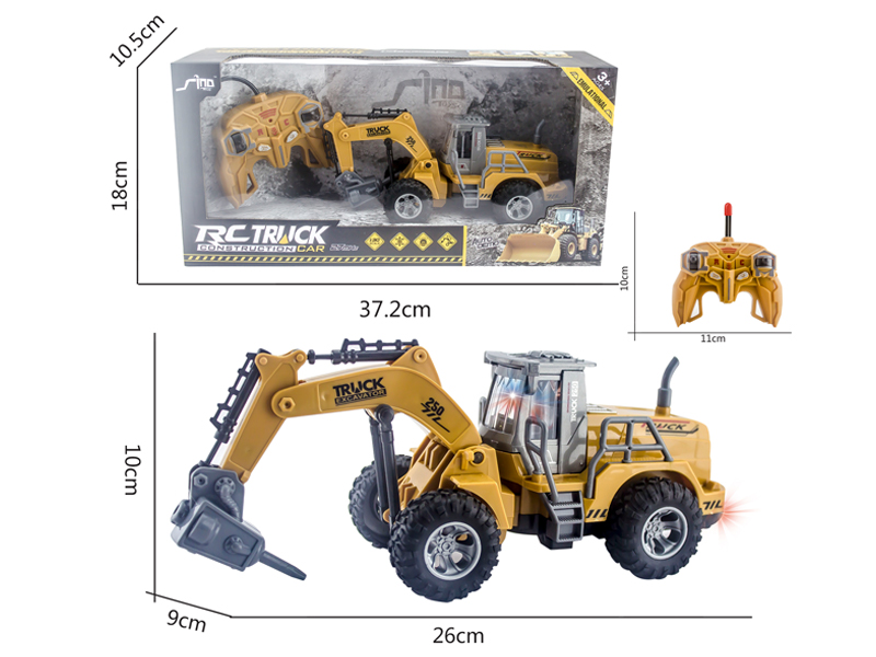 1:30 5CH R/C High Arm Drilling And Breaking Engineering Vehicle With Light