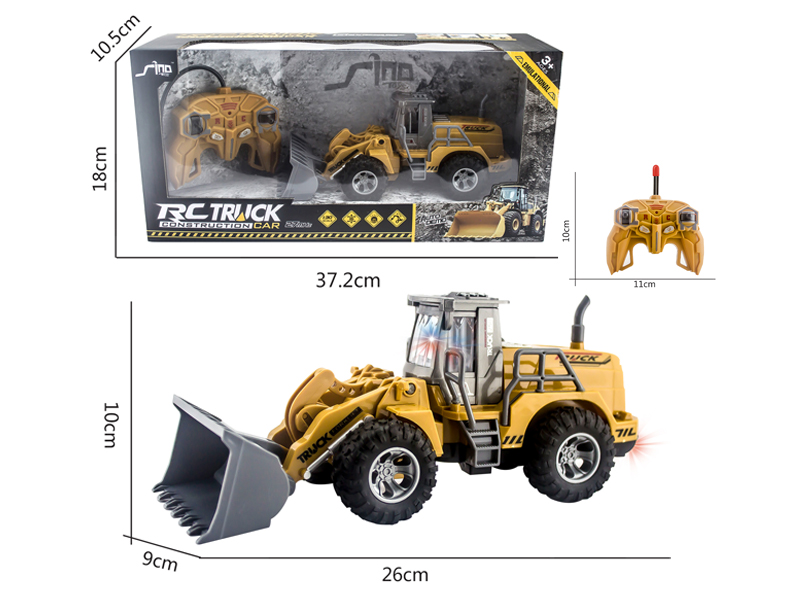 1:30 5CH R/C Flat Arm Push Shovel Engineering Vehicle With Light