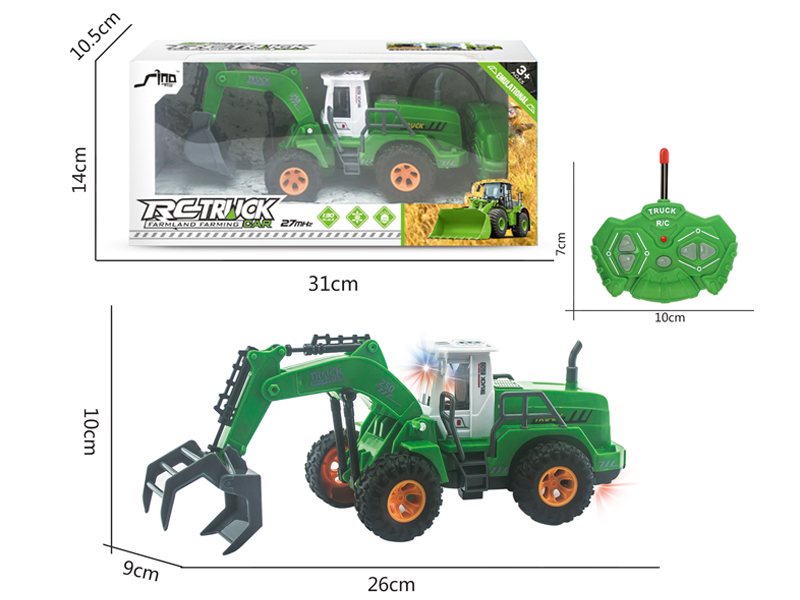 1:30 4CH R/C High Arm Gripping Farmer'S Vehicle With Light