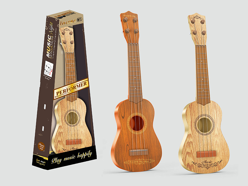 Simulated Wood Grain Guitar