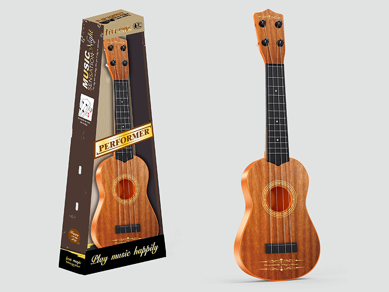 Simulated Wood Grain Guitar