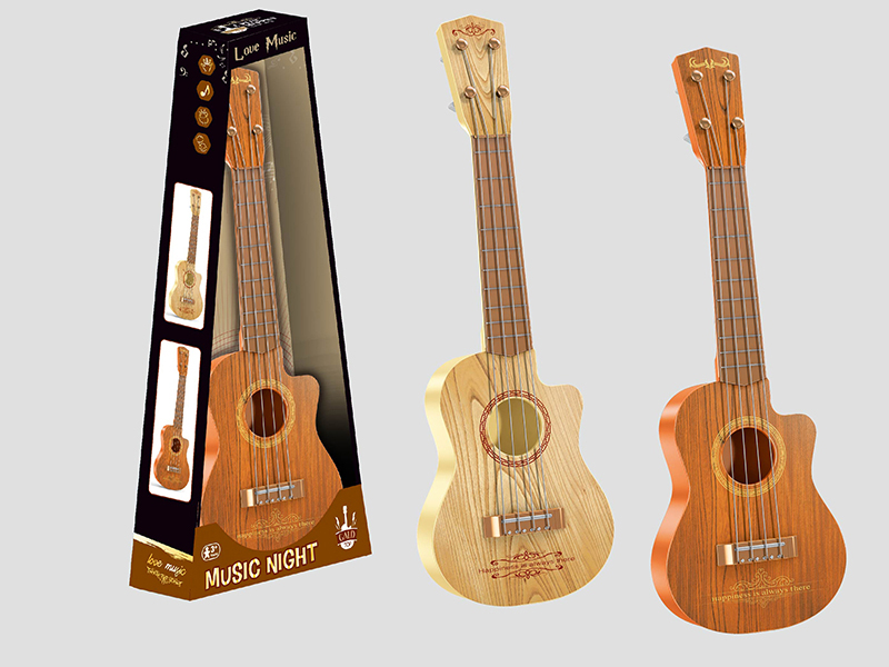 Simulated Wood Grain Guitar