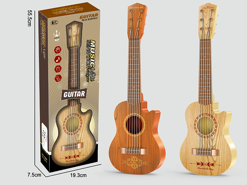 Simulated Wood Grain Guitar