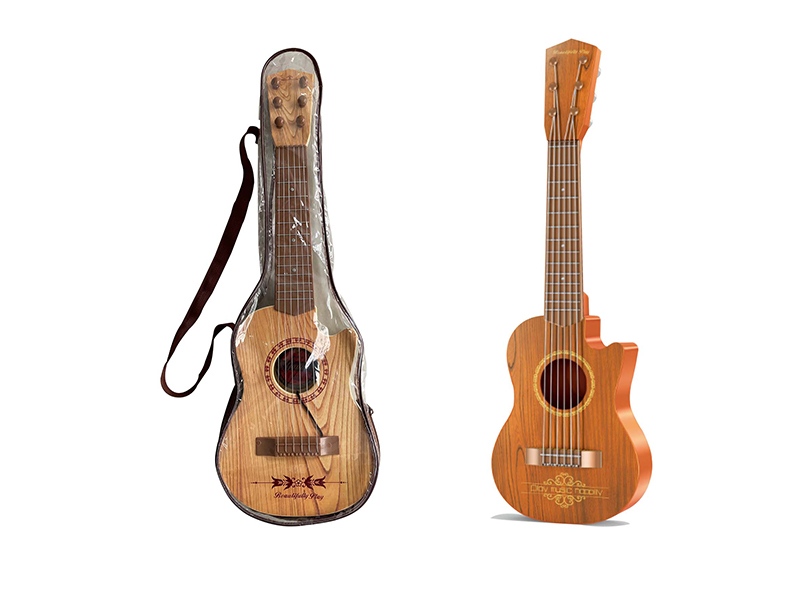 Simulated Wood Grain Guitar