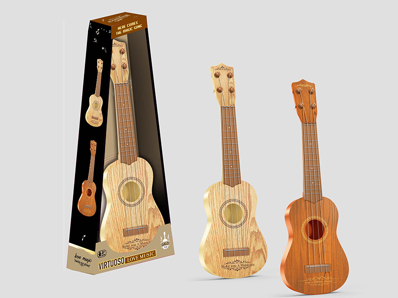 Simulated Wood Grain Guitar