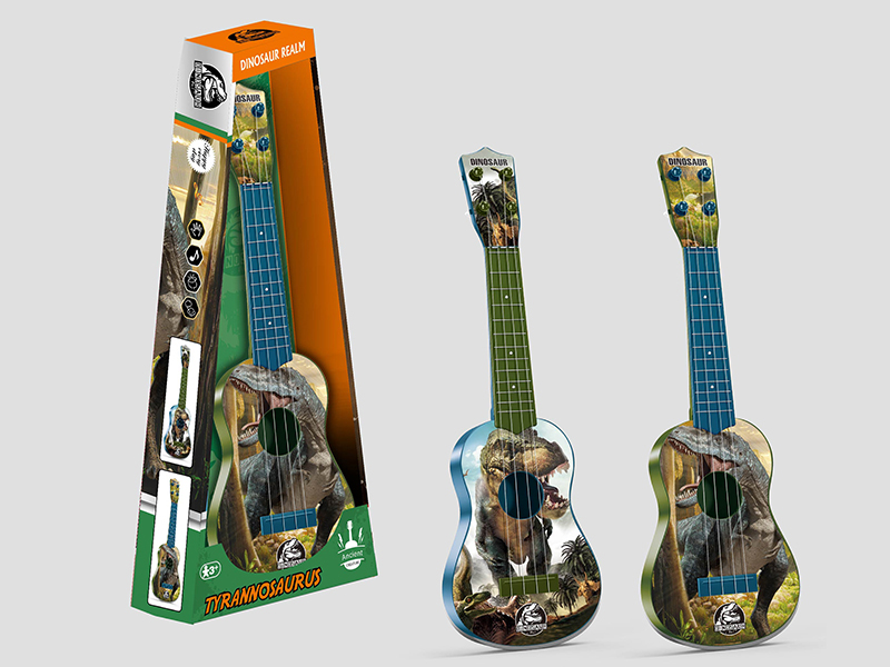 Dinosaur Pattern Guitar