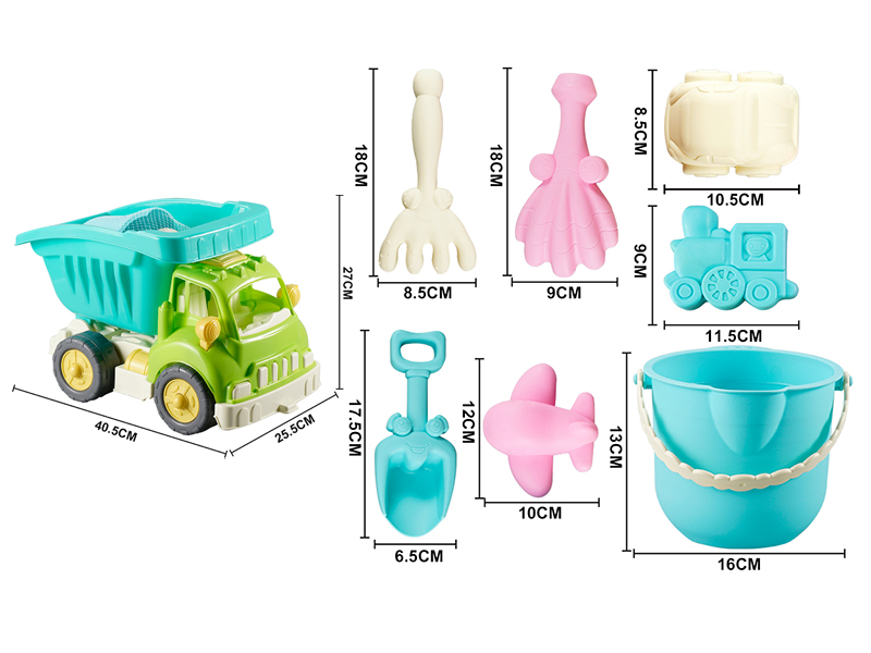 Sandy Beach Car 8pcs