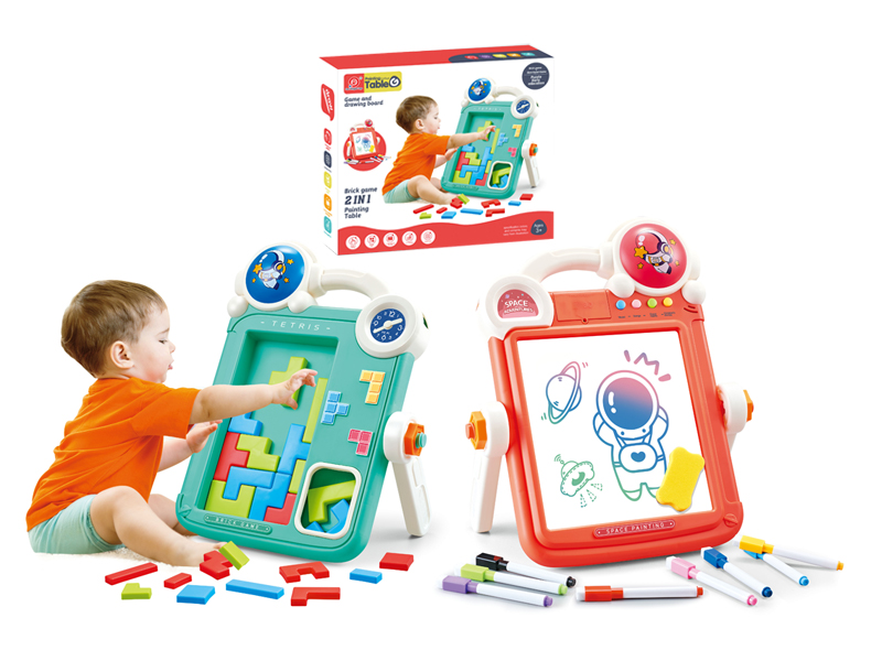 Multifunctional Double-Sided Music Art Board+Tetris Toy