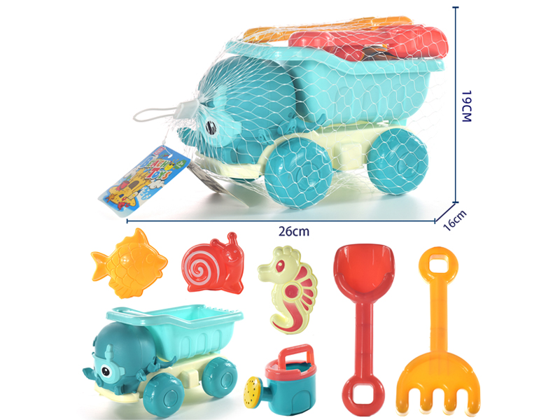 7PCS Beach Octopus Car Toy