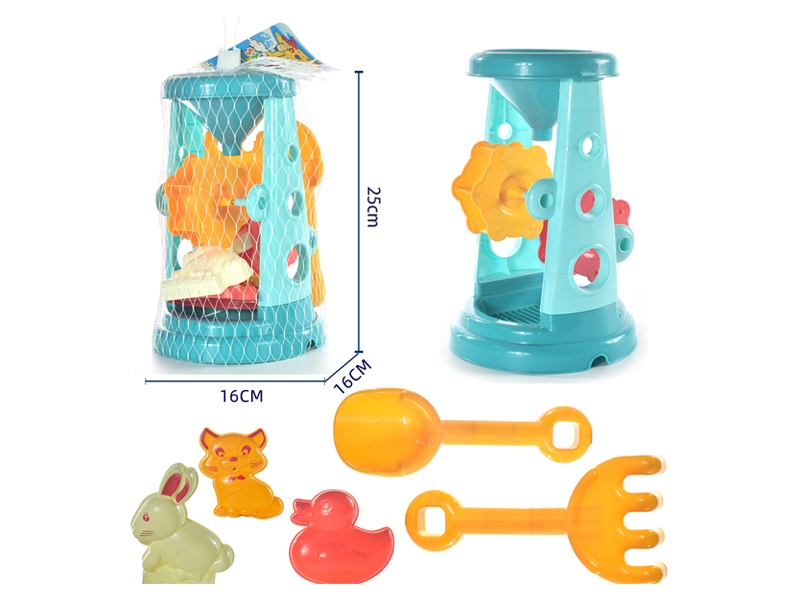 6PCS Beach Hourglass Toy