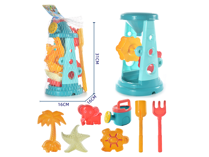 8PCS Beach Hourglass Toy