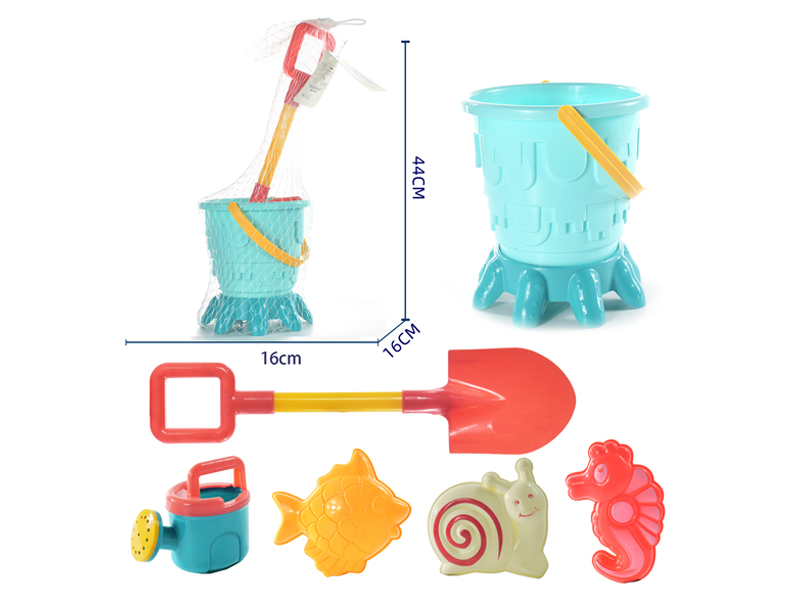 7PCS Beach Castle Bucket Toy