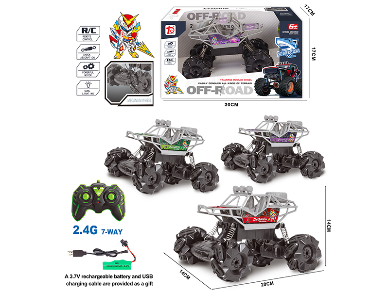 2.4G 7-Channel Remote Control Off-Road Vehicle(Mecanum Wheel)