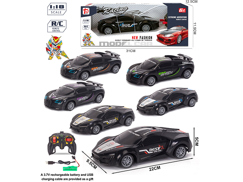 1:18 4 Channel Remote Control Car