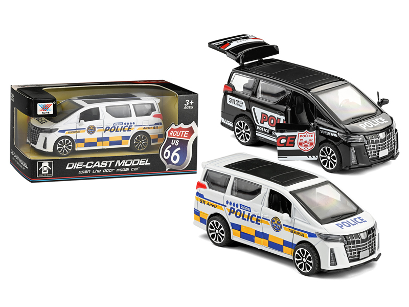 1:32 Pull Back Alloy Toyota Police Car
