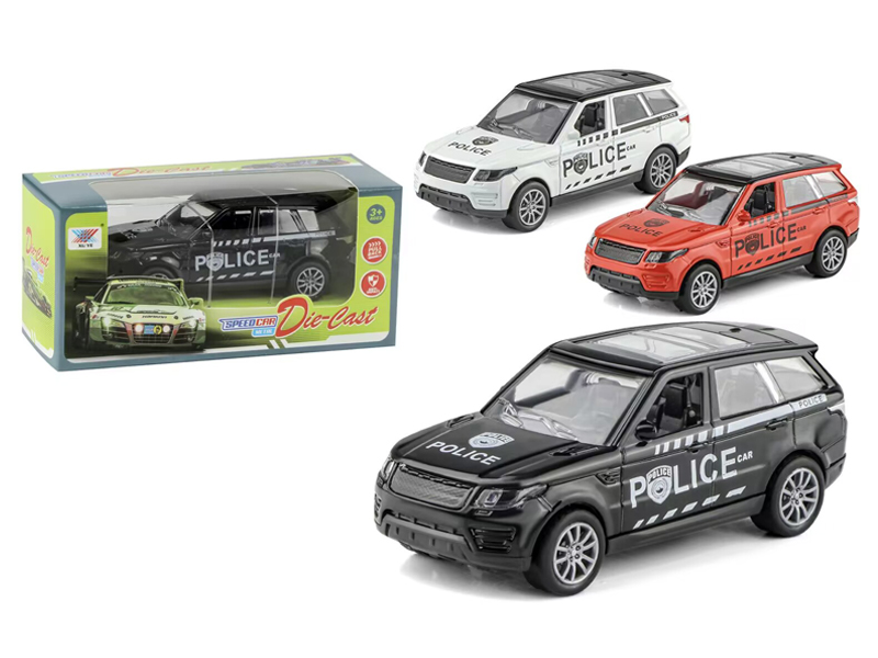 1:36 Pull Back Alloy Range Rover Police Car