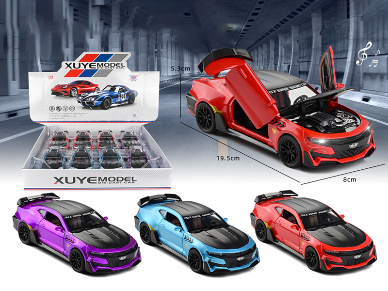 1:24 Pull Back Alloy Bumblebee Ss Model Car With Light And Music